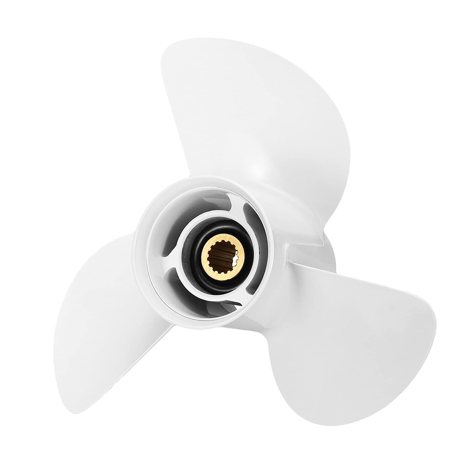 Szwaldaper Elica fuoribordo for barche marine 13 1/4 X 17 in lega di alluminio, for, for Mariner 60-115HP Set di accessori 3 pale 6E5-45945-01-EL