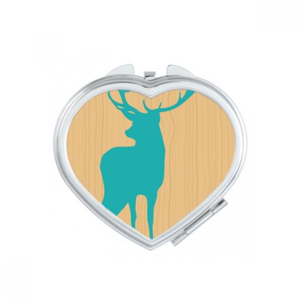 Miroir mignon petit cadeau avec motif cerf coloré artistique