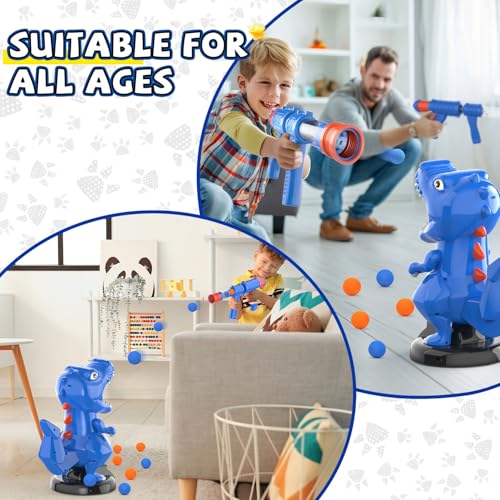 Image of EagleStone T-Rex Dinosaur Shooting Target Game Toys with Air Power Launcher