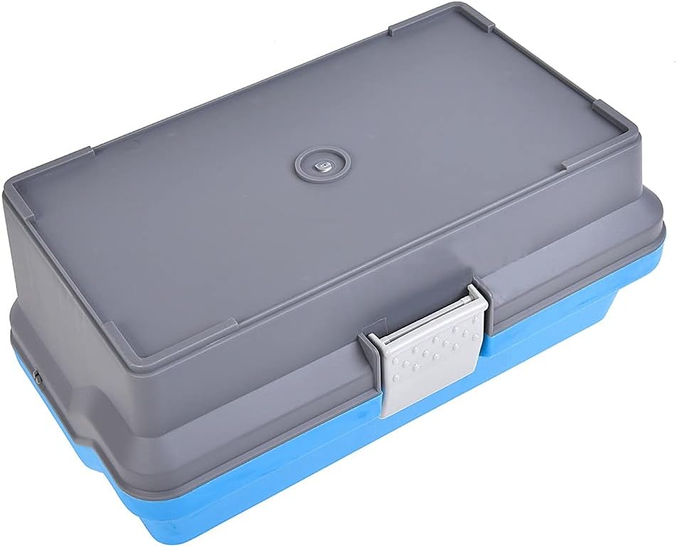 Waterproof 3-layer Fishing Tackle Box Storage Box Portable Fishing Tackle Strong Resistant Storage Box