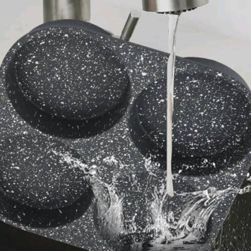 Wok antiadherente de aluminio 7.5 pulgadas negro miniatura 5