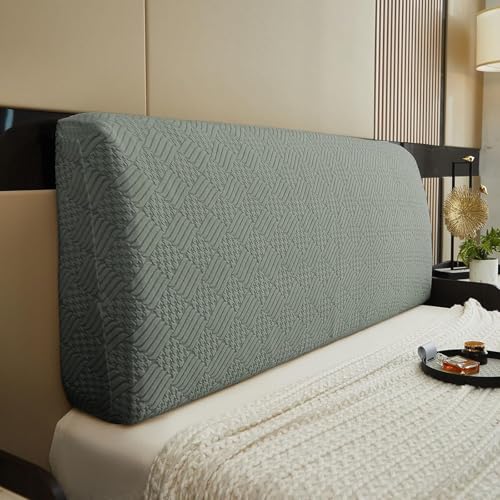 Funda elástica para sofá cama verde que cubre imperfecciones de 120 cm 3