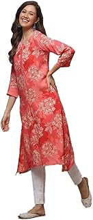 Women Rayon Regular Fit Liva Straight Printed Kurta - 60% OFF Deal at ₹702 on Amazon | Valzo