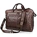 Produktbild UBaymax Leder Aktentasche Laptoptasche Herren, Vintage Ledertasche Businesstasche für bis 17 Zoll Laptop, Klassische Echt-Leder Schultertasche Arbeitstasche Messenger Tasche, Braun