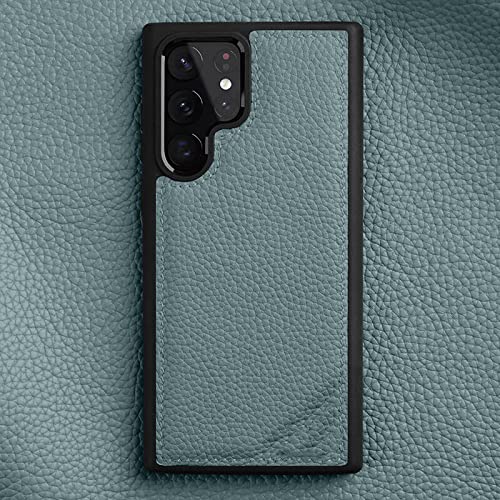 Coque en cuir de vachette pour Samsung S22 Ultra l'accessoire chic de votre quotidien