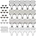 Produktbild Rayong 20 Sätze Latzhosenschnallen 38mm Hosenträger Verschluss Latzhose Schnalle mit rechteckigen Schiebeverschlüssen für DIY Art Sewing Clothing Craft (4 Farbe)