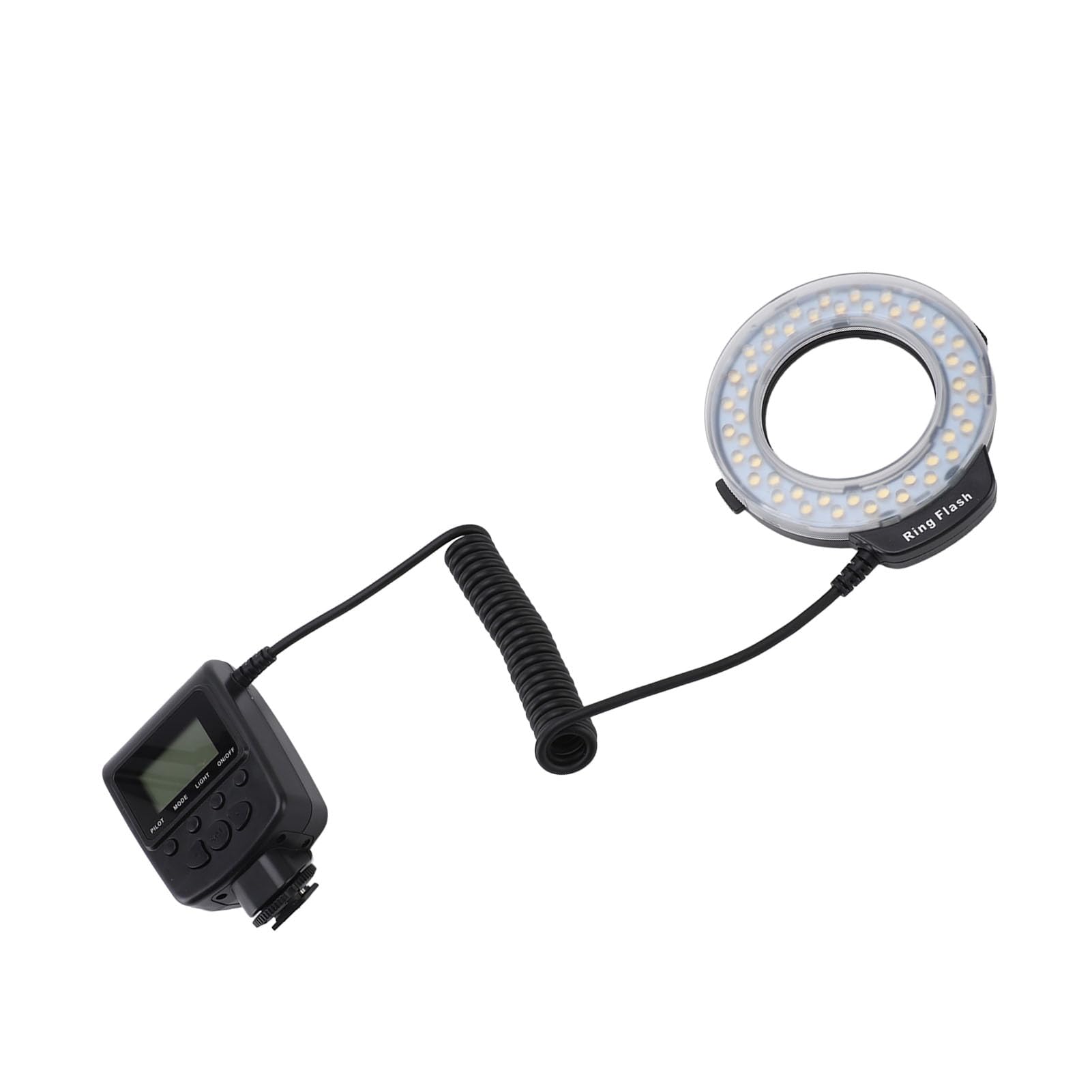48 Makro LED Ring Light 48-LED Makro Pierścień Flash Light z Wyświetlaczem LCD 7 Poziomy Jasności 4 Tryby Błyskowe 9 Pierścienie Adaptera dla Kamer DSLR