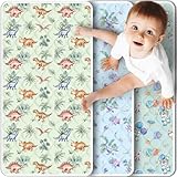 Enifine Portable Diaper Changing Pad Viscose from Bamboo 3 Pack, Foldable Waterproof Baby Changing Mat, Absorbent Machine Washable Diaper Bag Travel Essential, Newborn Baby Changer, 27.5x14