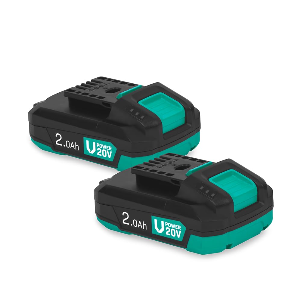 VONROC starterset 20V VONROC 20V batería 20V cargador doble 20V batería 2.0Ah cargador rápido 20V VPower 20V set batería y cargador kit batería y cargador VONROC