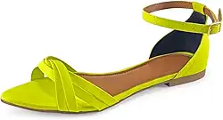 Sandália Feminina Verão Rasteira Rasteirinha Tiras Bico Folha Dia a Dia JCL