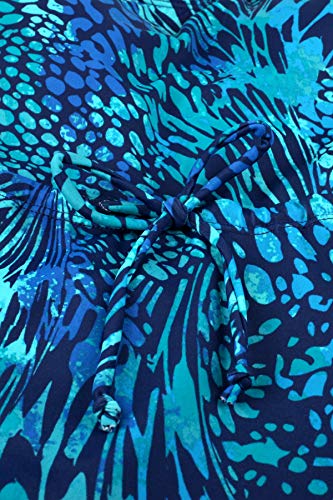 JINXUEER Women’s Plus Size Swimsuit One Piece Floral Print Swimwear Tummy Control Swimdress with Flared Skirt4