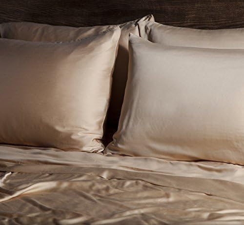SHEEX Ecosheex Bamboo Origin Pillowcase, Set of 2, Ultra-Soft, Absorbent Fibers, Honey, Standard
