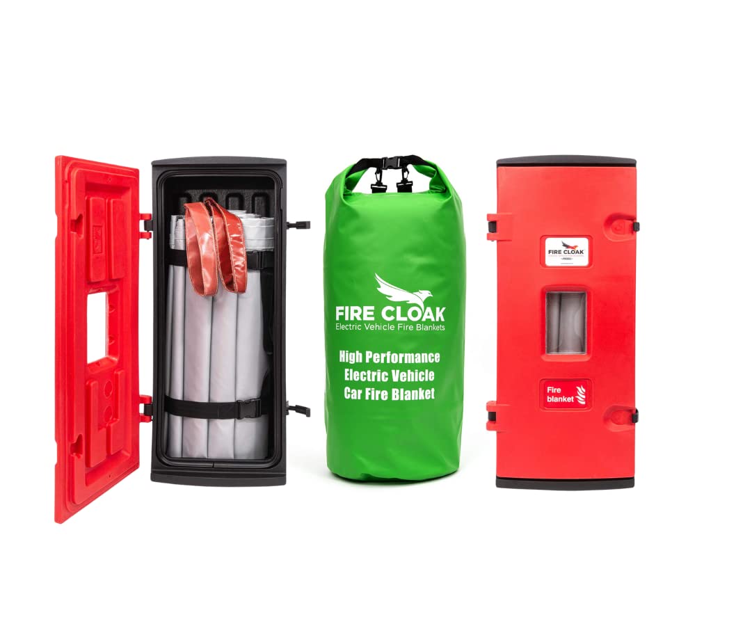 Fire Cloak USA EV Car Fire Blanket for Electric and Hybrid Vehicles | Contain Car Fires | Fire Safety | Fire Blanket | Fire Suppression | Electric Vehicle Fire Blanket | First Responder Tool