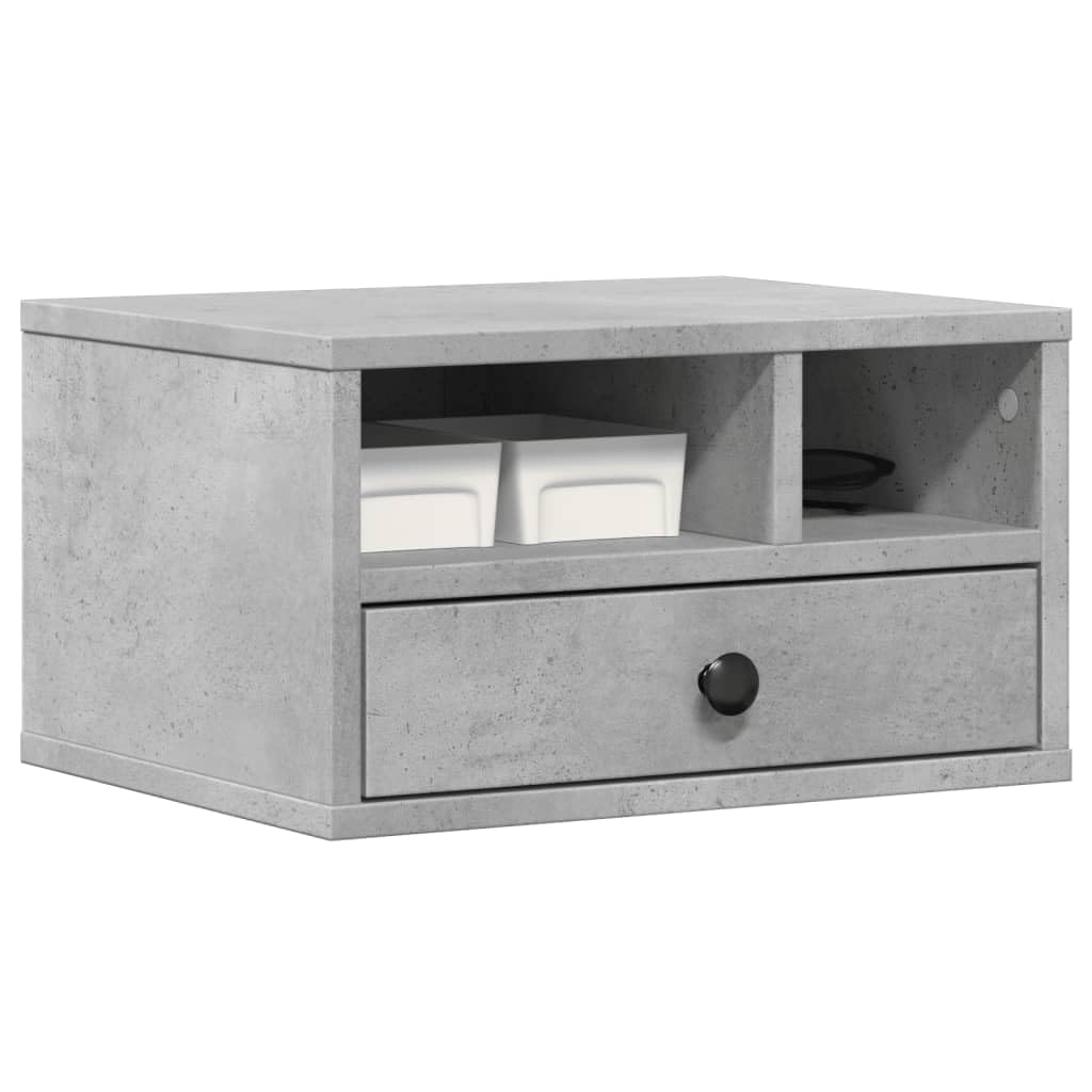 Genérico - Soporte para impresora (40 x 32 x 22,5 cm, madera de ingeniería, armario de almacenamiento con estante para impresora y fax, organizador multifuncional para oficina,