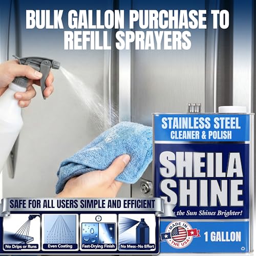 Limpiador y Pulidor de Acero Inoxidable Sheila Shine 4 x 1 Galón miniatura 5