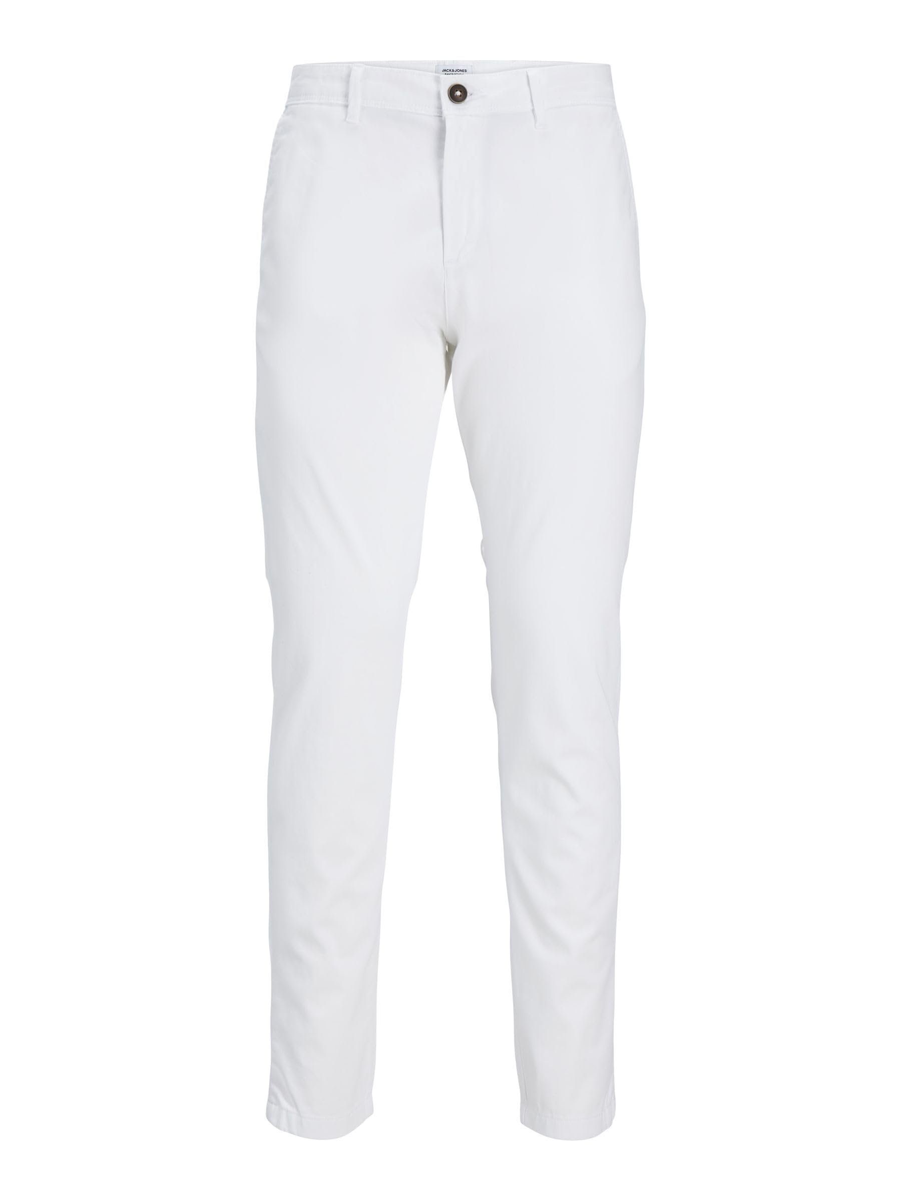 JACK & JONES Herren Jpstmarco Jjbowie Noos Chinohose, Weiß, 31W / 34L