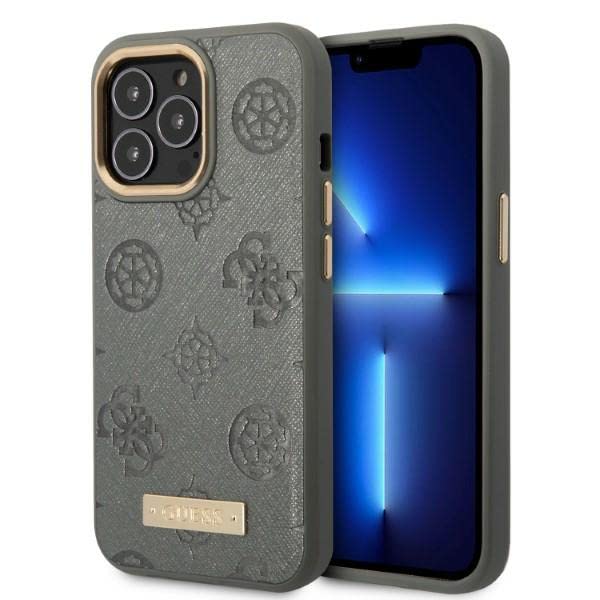 Guess GUHMP13LSAPSTG Coque Rigide pour iPhone 13 Pro / 13 6,