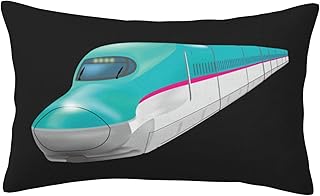 ピローケース 枕カバー おしゃれ 東北新幹線のはやぶさ まくらカバー オールシーズン 洗える柔らかい 肌触りファスナー式 人気 インテリア ベッド飾り 35×50cm