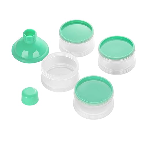 Miniatura 2 de Accmor Dispensador de fórmula sobre la marcha, contenedor apilable de fórmula de 4 compartimentos para viajes, contenedor de leche en polvo para