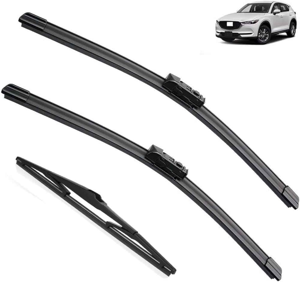 DZTYNKO Car Windscreen Wiper Blades Set for Mazda CX5 CX-5 CX 5 KF MK2 2017-2023, Front Window Wipers for Clear Visibility, Replacement Wiper Blades
