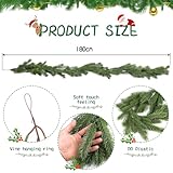 Zoom IMG-1 efuturetime ghirlanda natalizia artificiale 180cm Zoom IMG-1 efuturetime ghirlanda natalizia artificiale 180cm