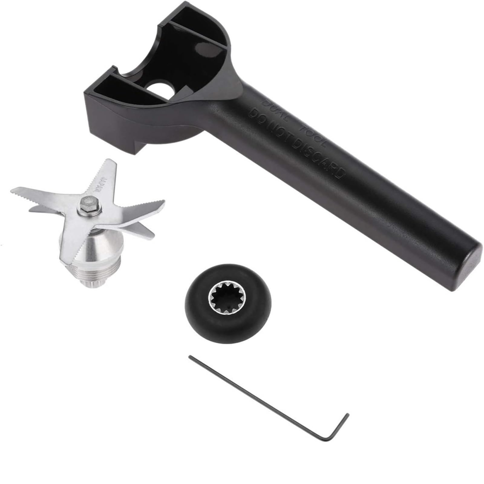 Gruppo lame for ghiaccio a 6 lame con chiave, bussola di azionamento, strumento di rimozione, for frullatore Vitamix, serie 5200 6300 5000 da 64 oz 48 oz 32 oz Lama per robot da cucina