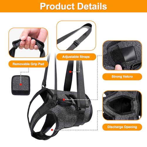 Dog Lifting Harness,Dog Support Harness Slings for Back Legs,Adjustable Assistance Support Strap for Injured,Disabled,Elderly Dogs (S) - Image 3