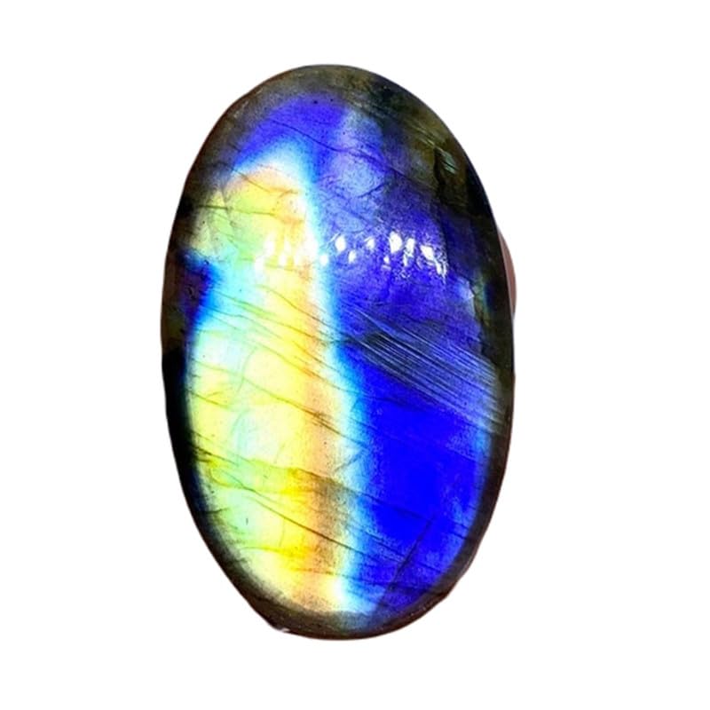 Labradorite naturelle ovale 37x23mm pour création de bijoux DIY