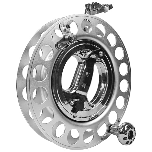 Simxkai 11-inch Professional Kite Winder with Brake, Heavy-Duty Metal Bearings, All-Directional Line Guide,for Adult Large Kite Flying(Silvery)