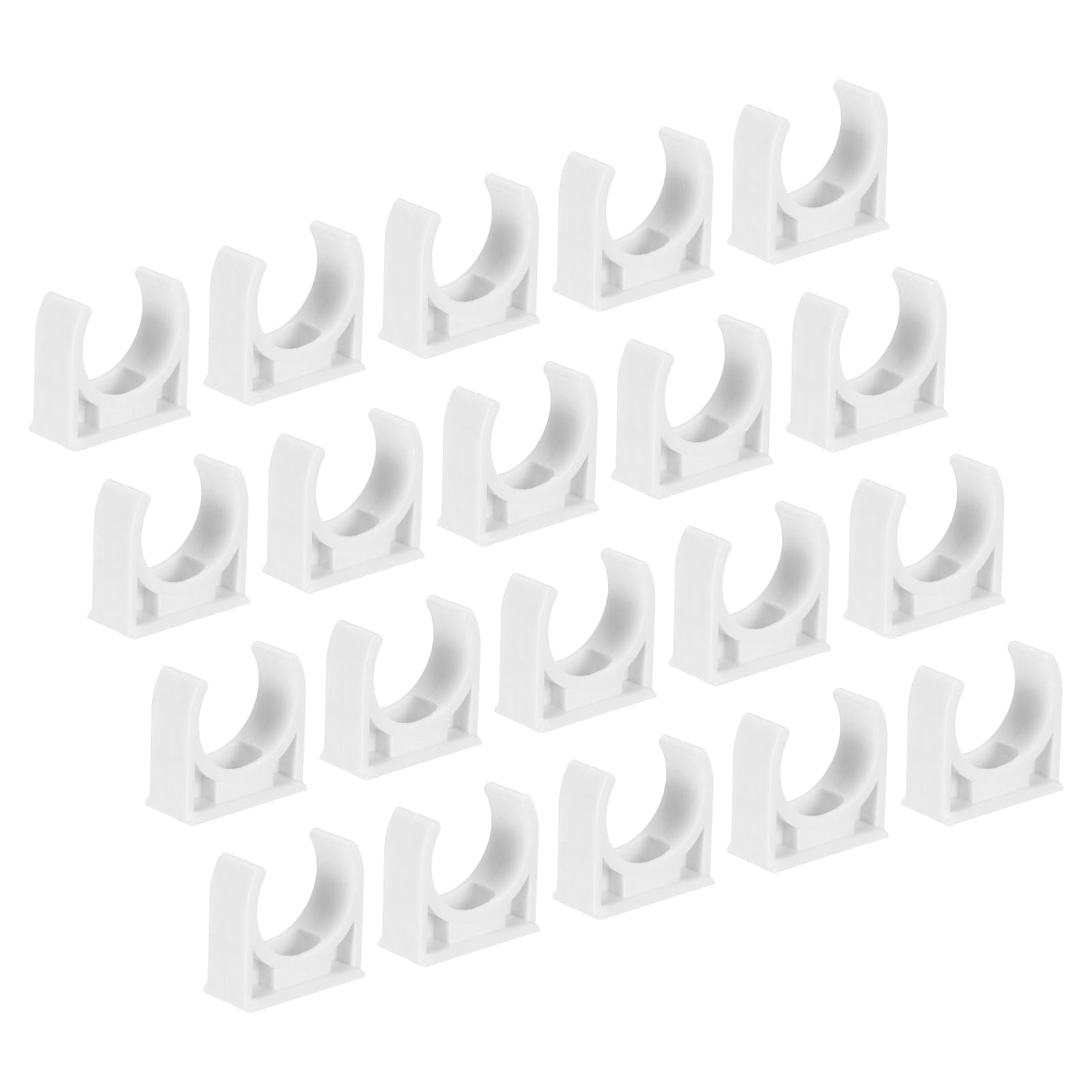 Abrazaderas de tubo de agua PVC de 20 mm clip de conducto tipo sillín para fijar mangueras