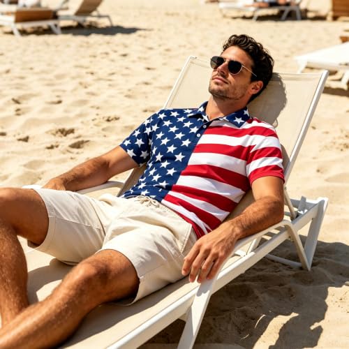 Camisetas polo para hombre de golf, divertidas, con tecnología anti-transpiración y secado rápido, manga corta miniatura 6