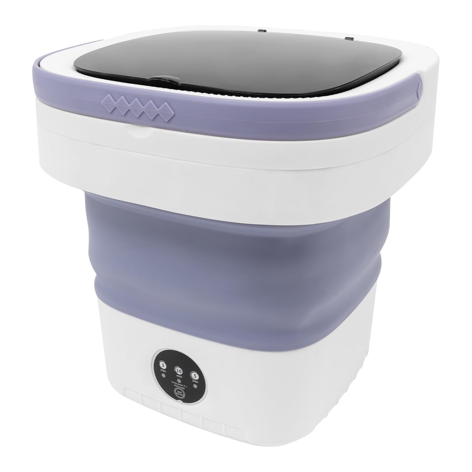 Mini machine à laver pliable, 12 l, portable, avec égouttoir, 3 modes de nettoyage, silencieuse, électrique, petite machine à laver, nettoyage en profondeur des sous-vêtements, vêtements de
