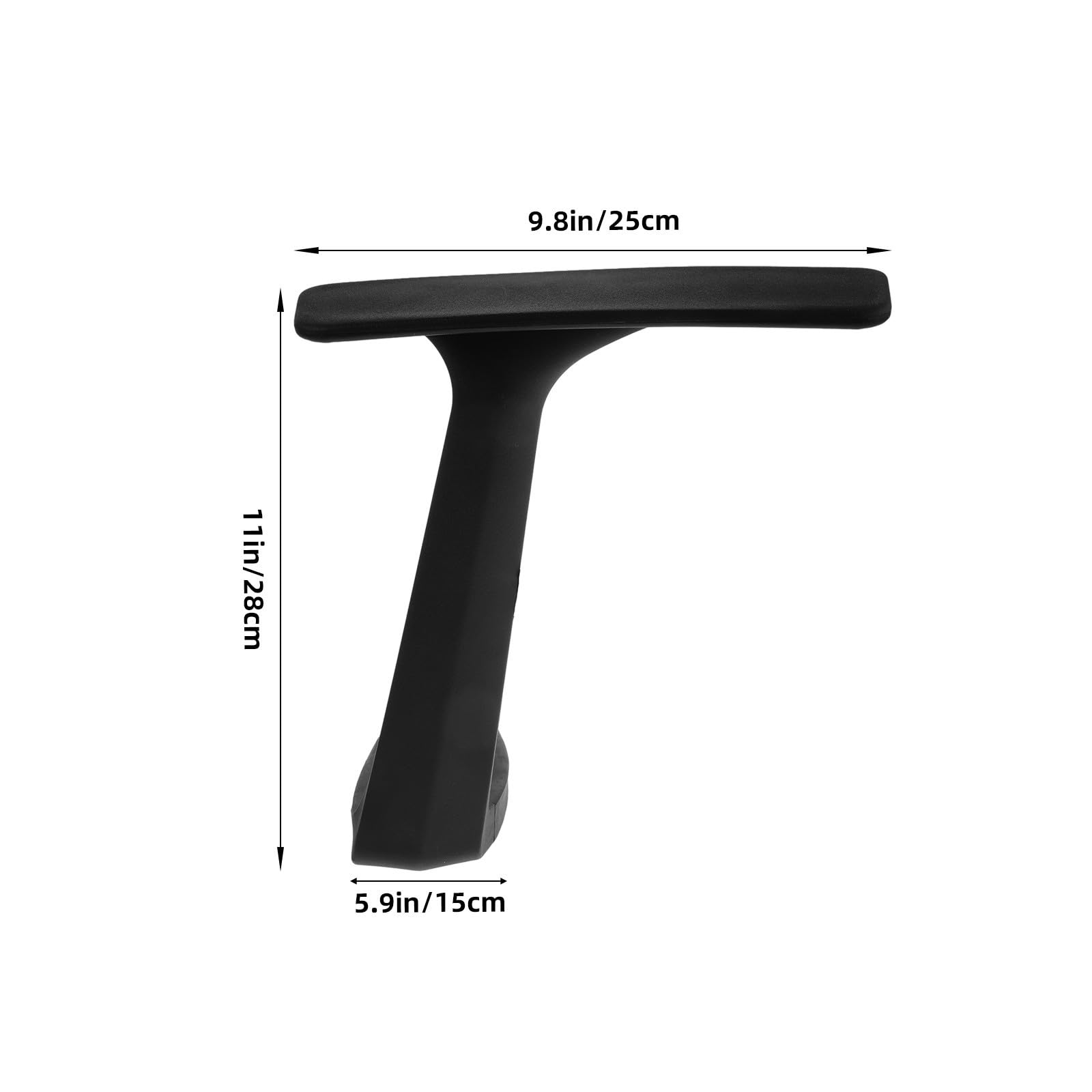POPETPOP Reposabrazos para Silla de Juego 1 Par Plástico Negro