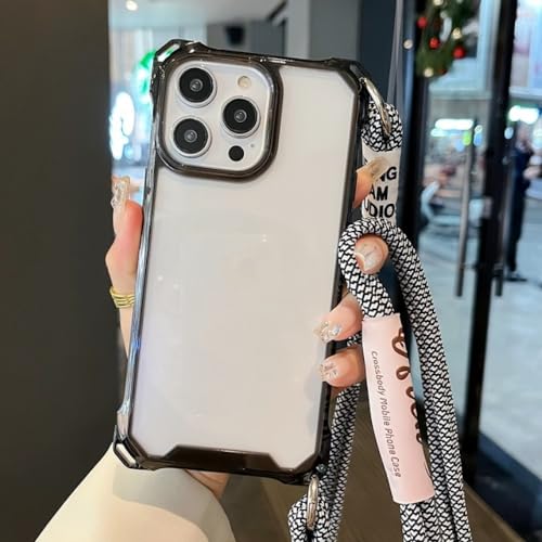 Étui de protection iPhone XS transparent ENILSA avec collier premium