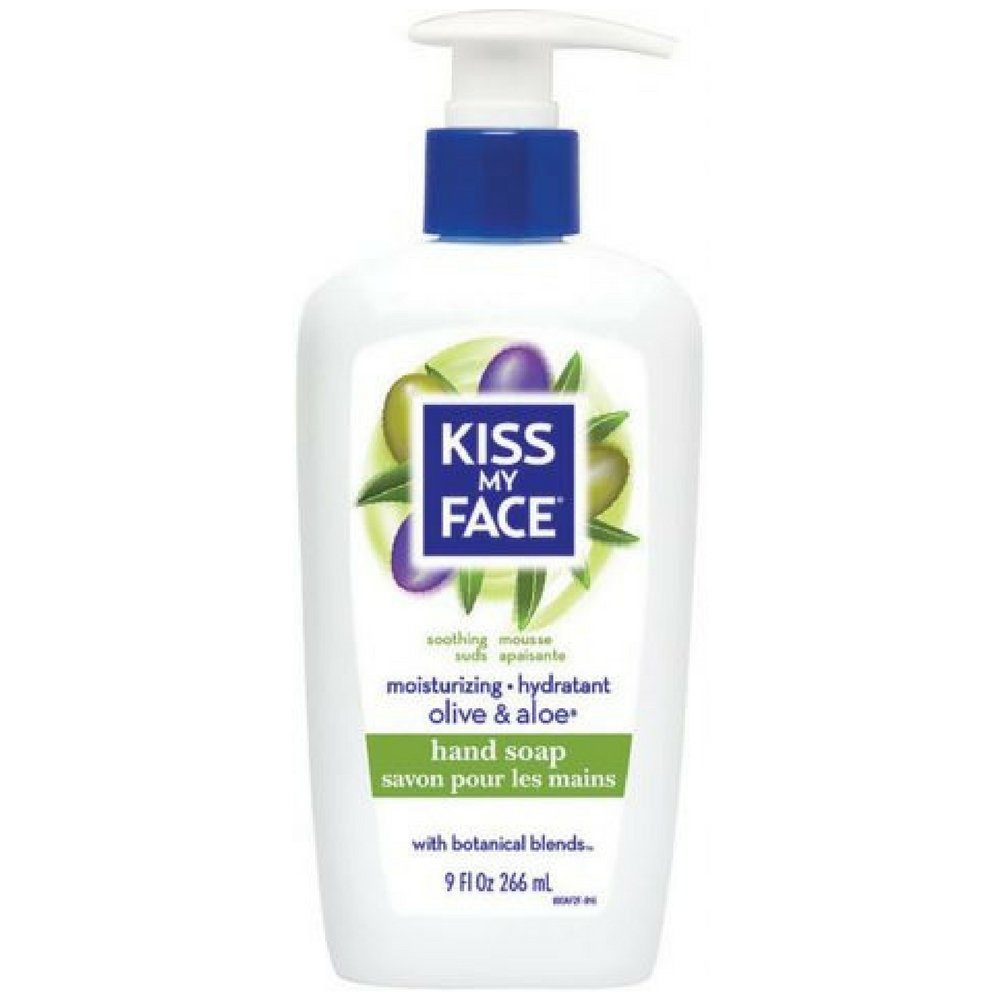 Kiss My Face Moisturizing Hand Soap, Olive & Aloe 9 oz (Pack of 5)