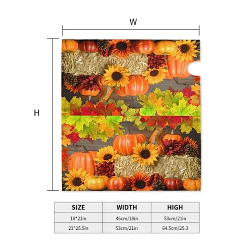 Fall Mailbox Covers Magnetic Large Oversized 25.5 X 21 Sunflower Pumpkin Maple Leaf Mailbox Cover Autumn Thanksgiving Decorations Mailbox Wrap Post Letter Box Covers Decor for Outdoor Home Garden - Thumbnail 6