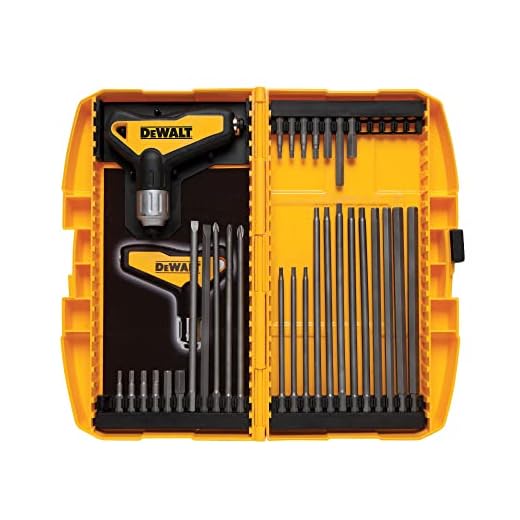 DEWALT Hex Key Wrench Set, Ratcheting. T-Handle Set, 31-Piece (DWHT70265)