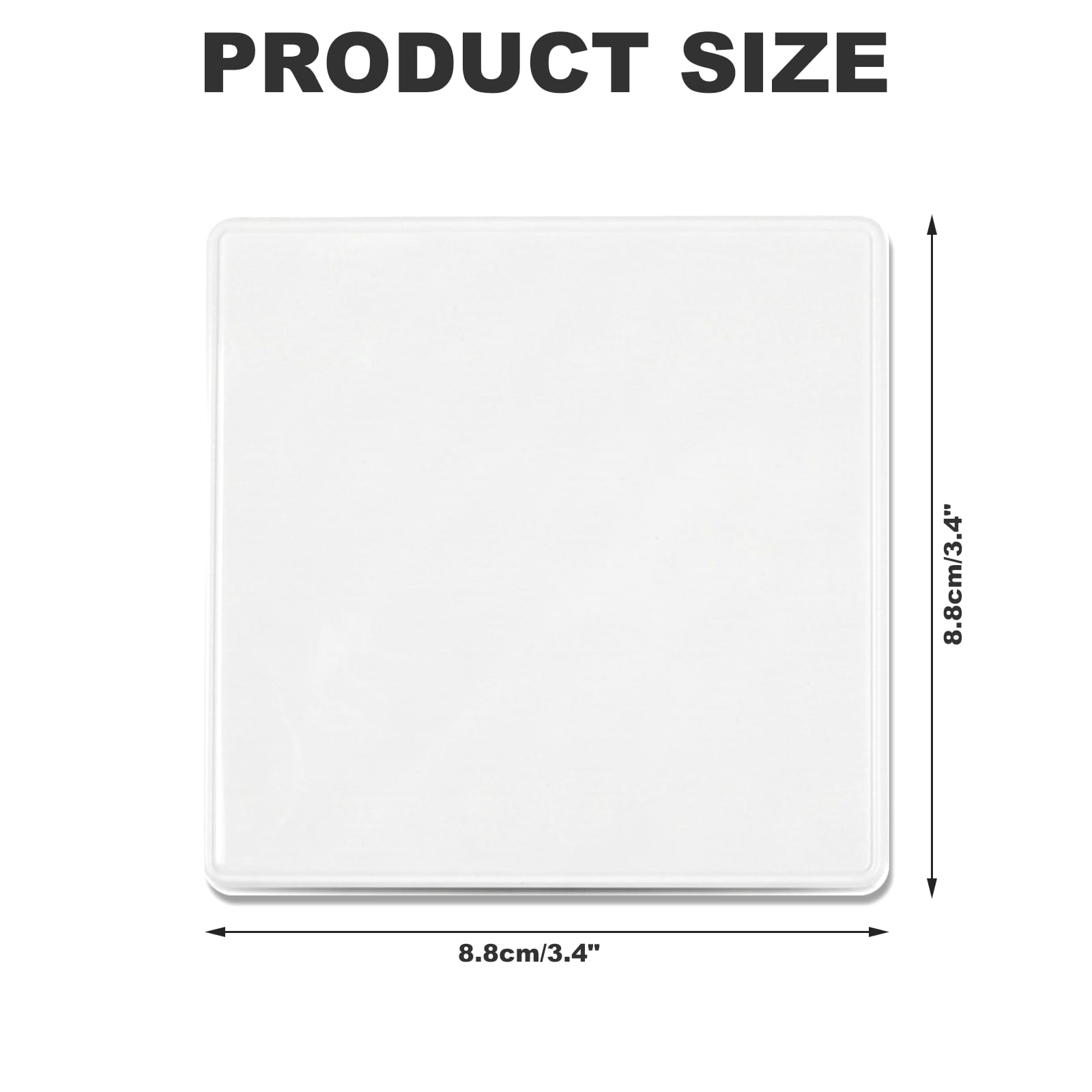 Placa de Pared Ciega 4 Piezas, Tapa de Enchufe Empotrado 86x86mm, Tapa de Interruptor, Tapa de Caja Empotrada Blanca ABS para Enchufes o Interruptores Sin Usar