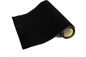 2PCS Self Adhesive Black Felt Squares: The Ultimate Felt Solution for Art,...