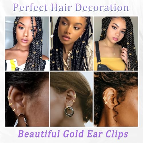 40 pincitas doradas para cabello trenzado multestilo miniatura 7