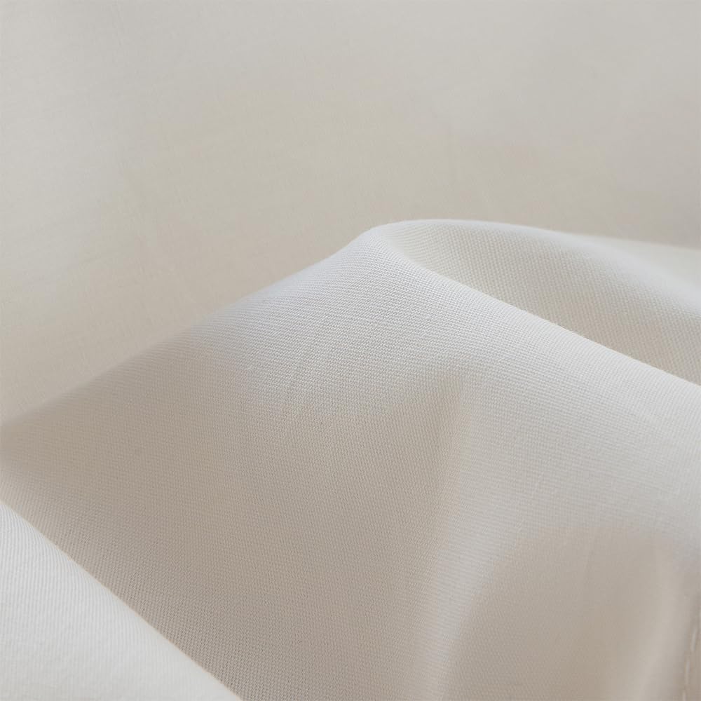 COTTON ARTean Funda Edredón Nórdico Cama 150 Percal Algodón 200 Hilos Noa Beige 3 Piezas 240x220 Cierre Botones.
