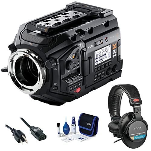 Blackmagic Design Ursa Mini Pro 12K With Olpf Bundle With Mdr-7506 Headphones And 10' Pwc-Bk-10 Pc Power Cord #TOP23
