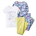 Carter's Little Girls' 4 Piece PJ Set (Toddler/Kid) - Dessert - 3T