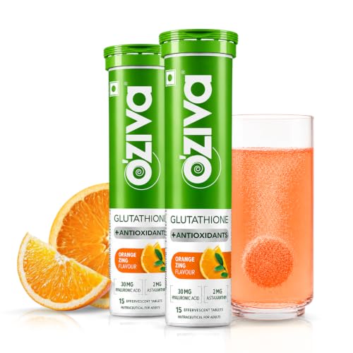 OZiva Bioactive Glutathione Tablets, Orange, 30 Tabs, Pack of 2 - Image 2
