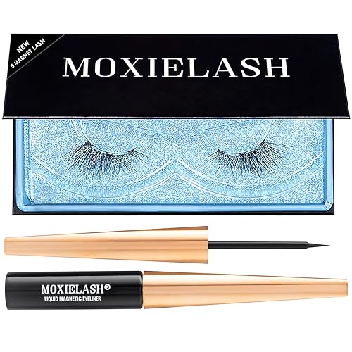 MoxieLash Magnetic Eyelashes with Eyeliner Kit - Baby Bundle - Natural Looking False Eyelashes - Set of Baby Lashes + Magnetic Eyeliner - USA Owned - No Glue