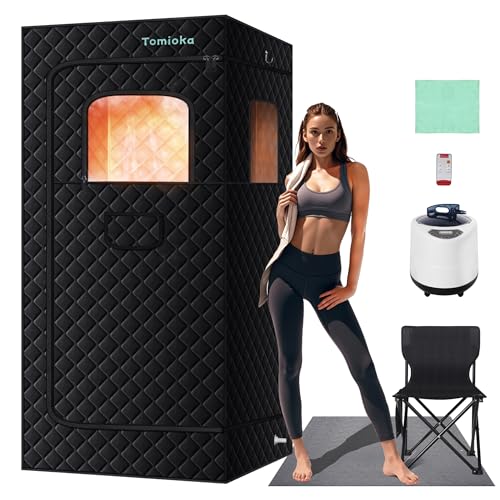 Tomioka Sauna Box,Portable Steam Sauna for Body Relaxation,Portable Personal SPA Steam Tent with 3L...