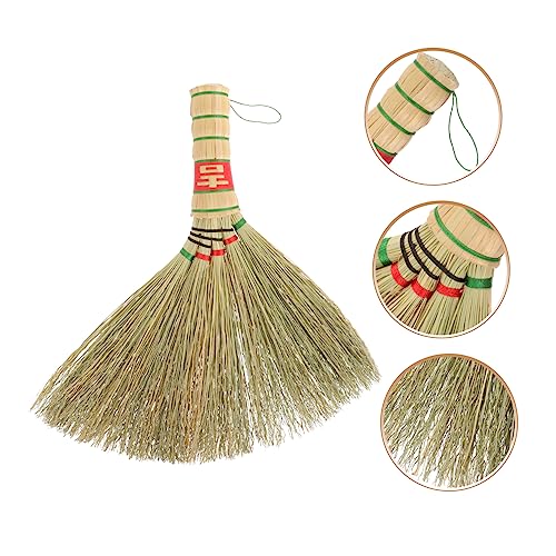 FONDOTIN fegen kleine Kehrschaufel Schneebesen Staubbürste Seife Hausbesen terassenbesen Zimmerbesen Handbeeren spülmittel bürste Autobürste Desktop-Staubbesen Besen reinigen Sorghumgras – Bild 4