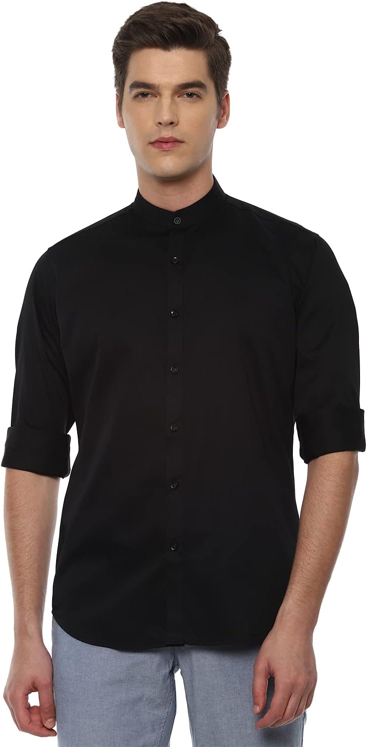 Van Heusen Men's Solid Slim Fit Casual Shirt
