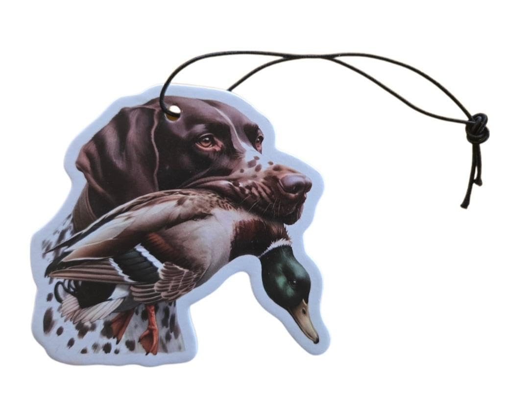 ThatsRad Car Air Freshener Duck Fly Fishing Fish Hunting Stocking Stuffer (One Size, Dog Duck/Sandalwood Scent)