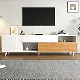 ✅ 【Taille idéale】Parfaitement dimensionné pour accueillir votre téléviseur et organiser l’espace TV. Offre une grande surface stable et un design équilibré dans le salon.